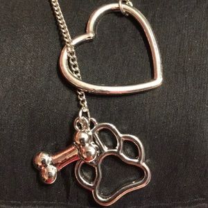 🐾 Doggie Heart Paw & Bone Necklace  🐾